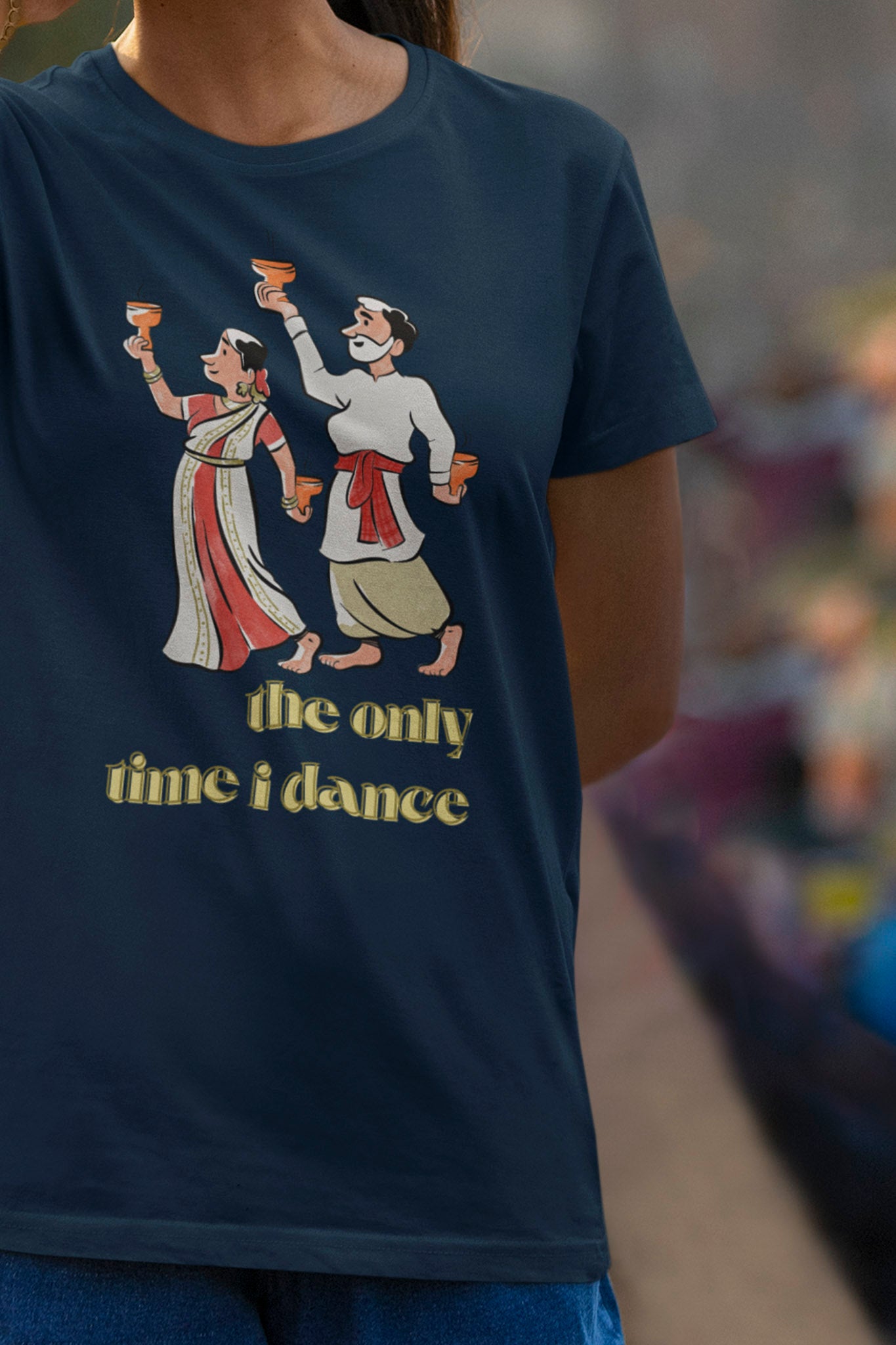 Dhunuchi Naach - Round Neck Tee | Unisex Fit