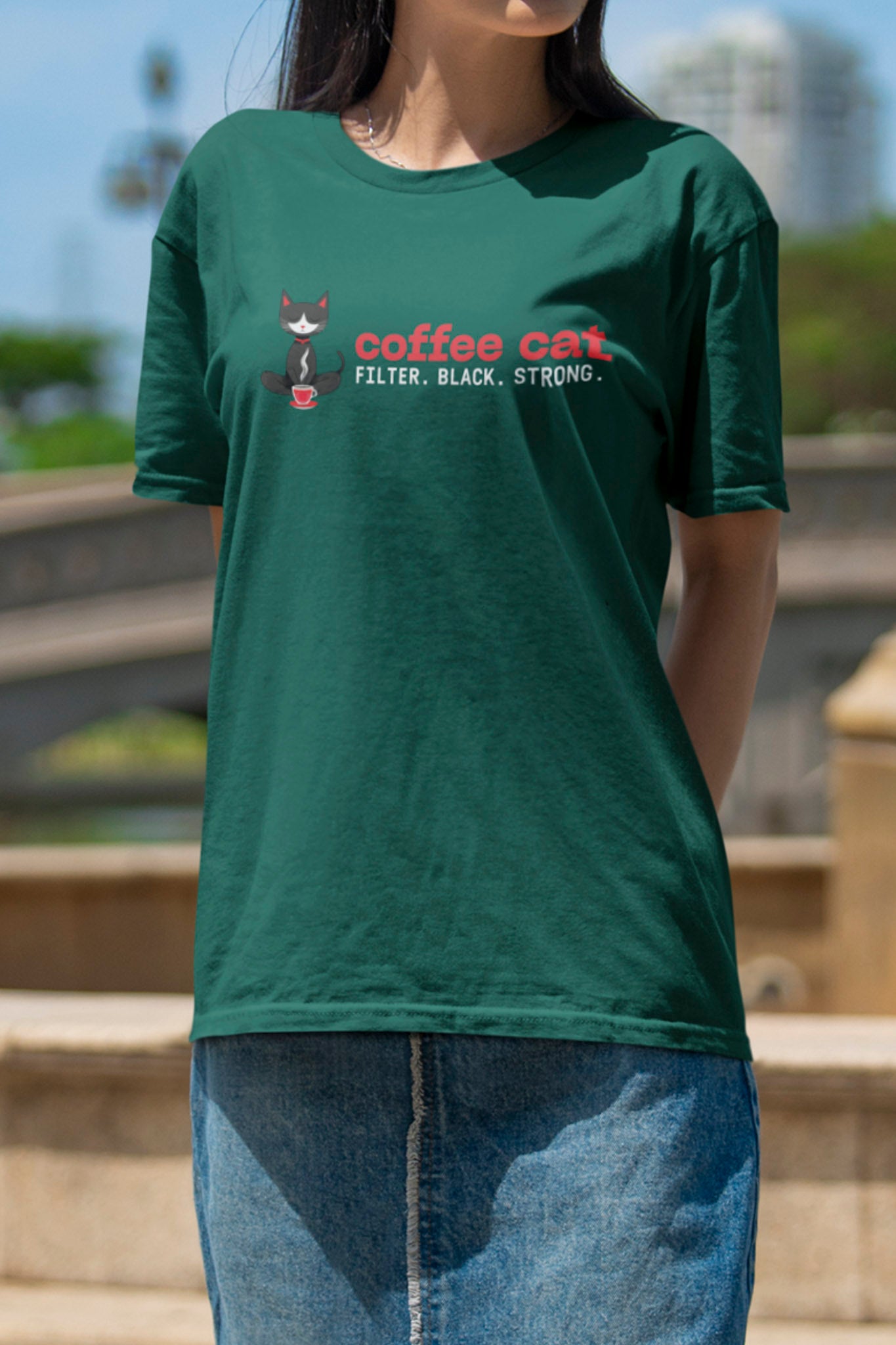 Coffee Cat - Oversized Tee | Unisex Fit