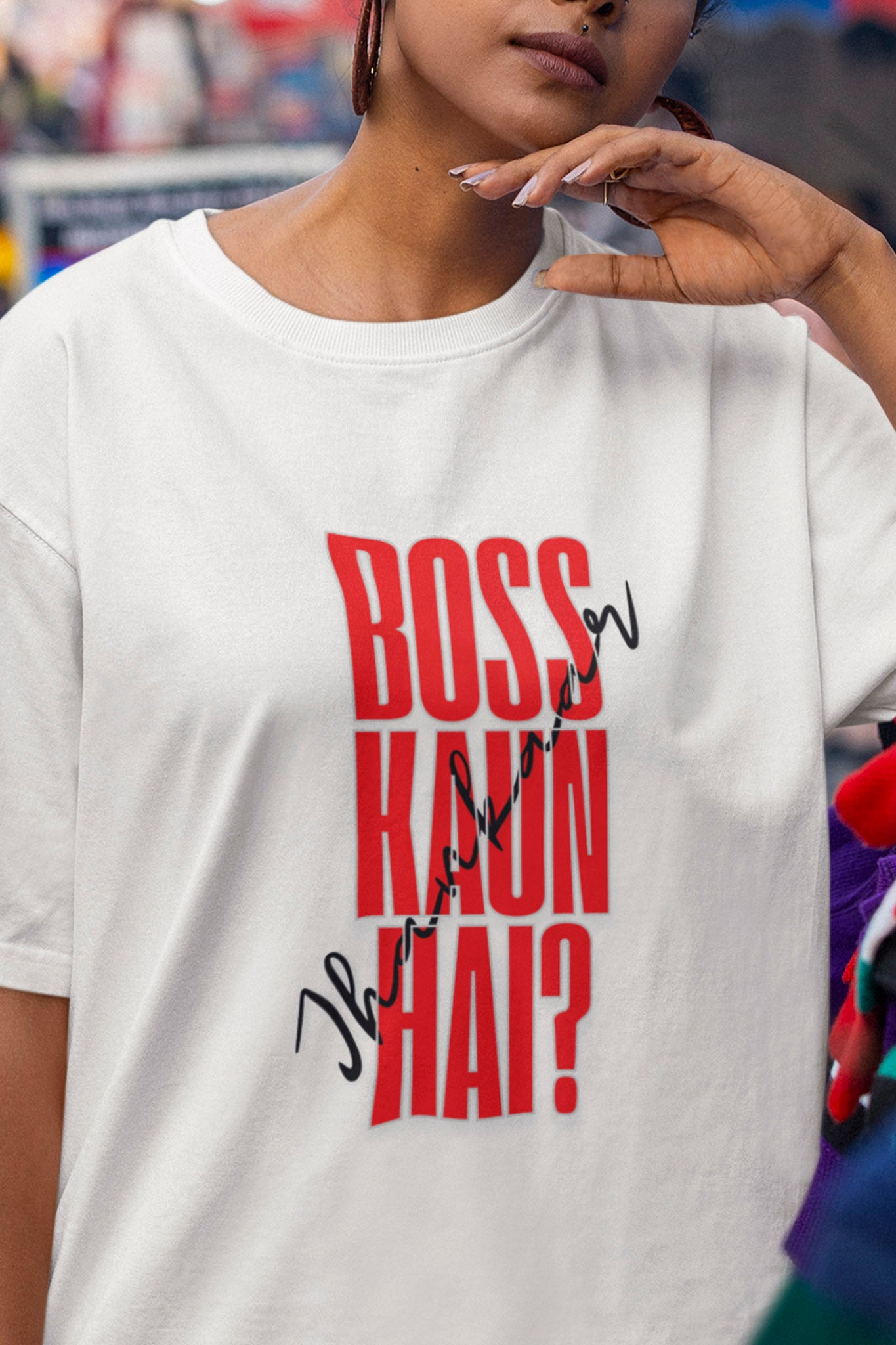 Boss Kaun Hai? - Oversized Tee | Unisex Fit