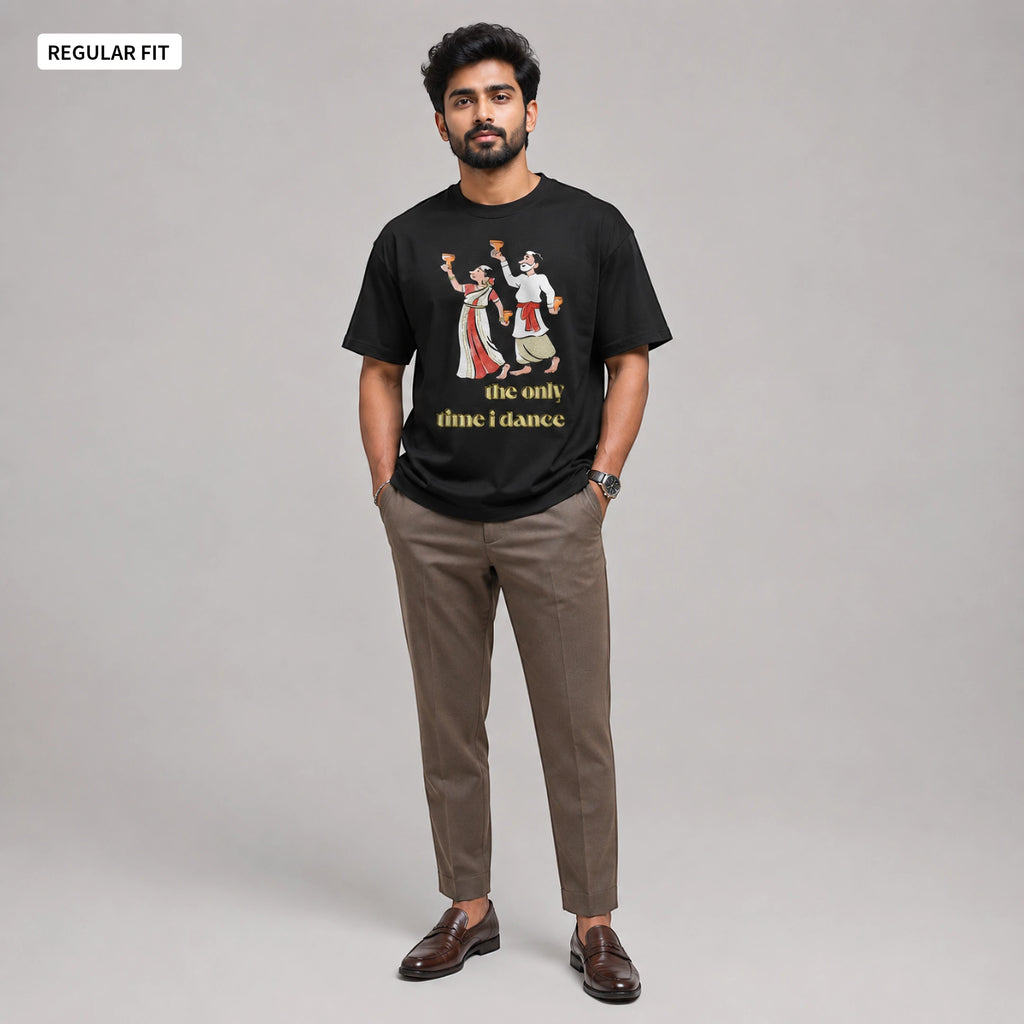Dhunuchi Naach - Round Neck Tee | Unisex Fit