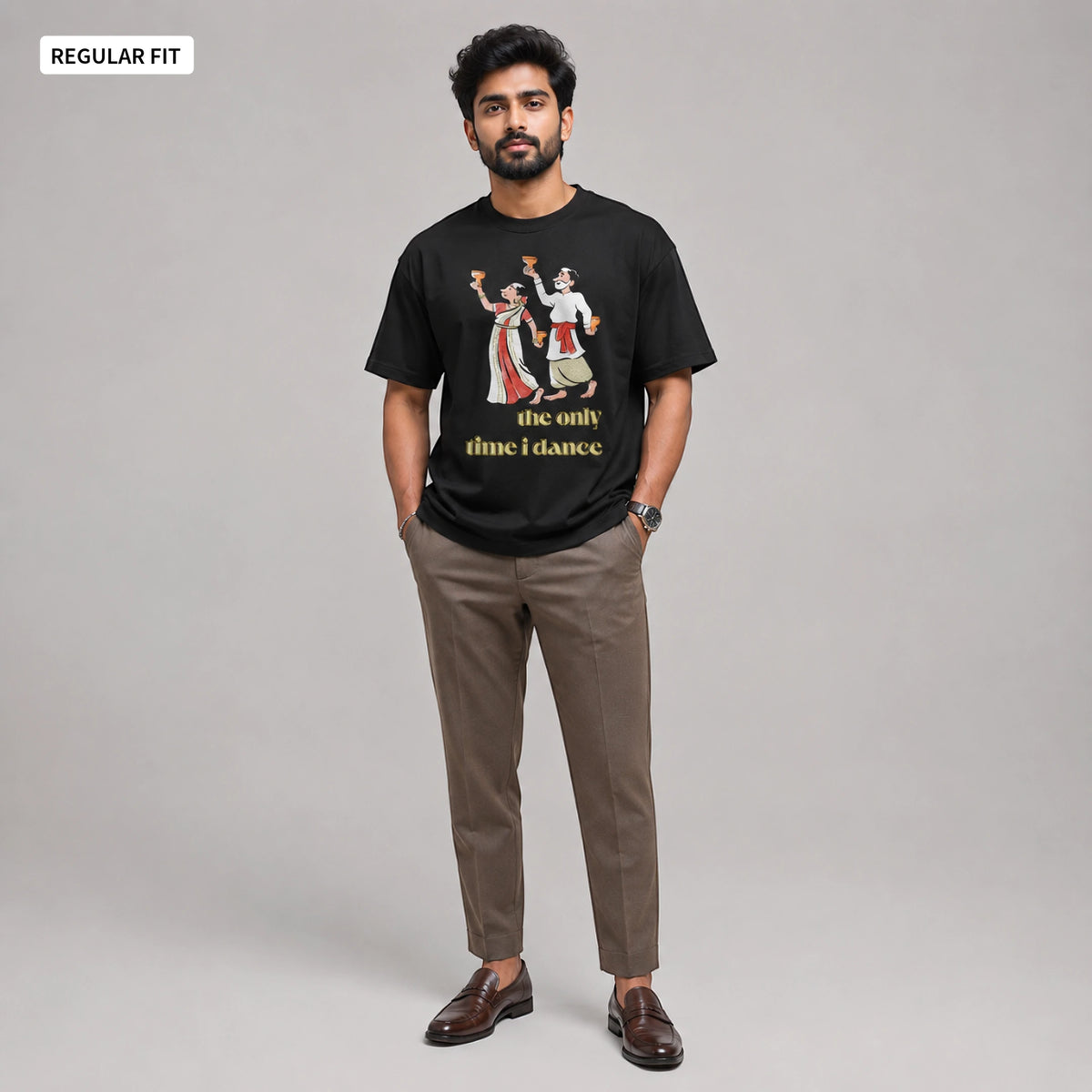 Dhunuchi Naach - Round Neck Tee | Unisex Fit