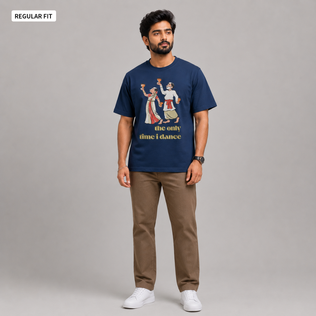 Dhunuchi Naach - Round Neck Tee | Unisex Fit