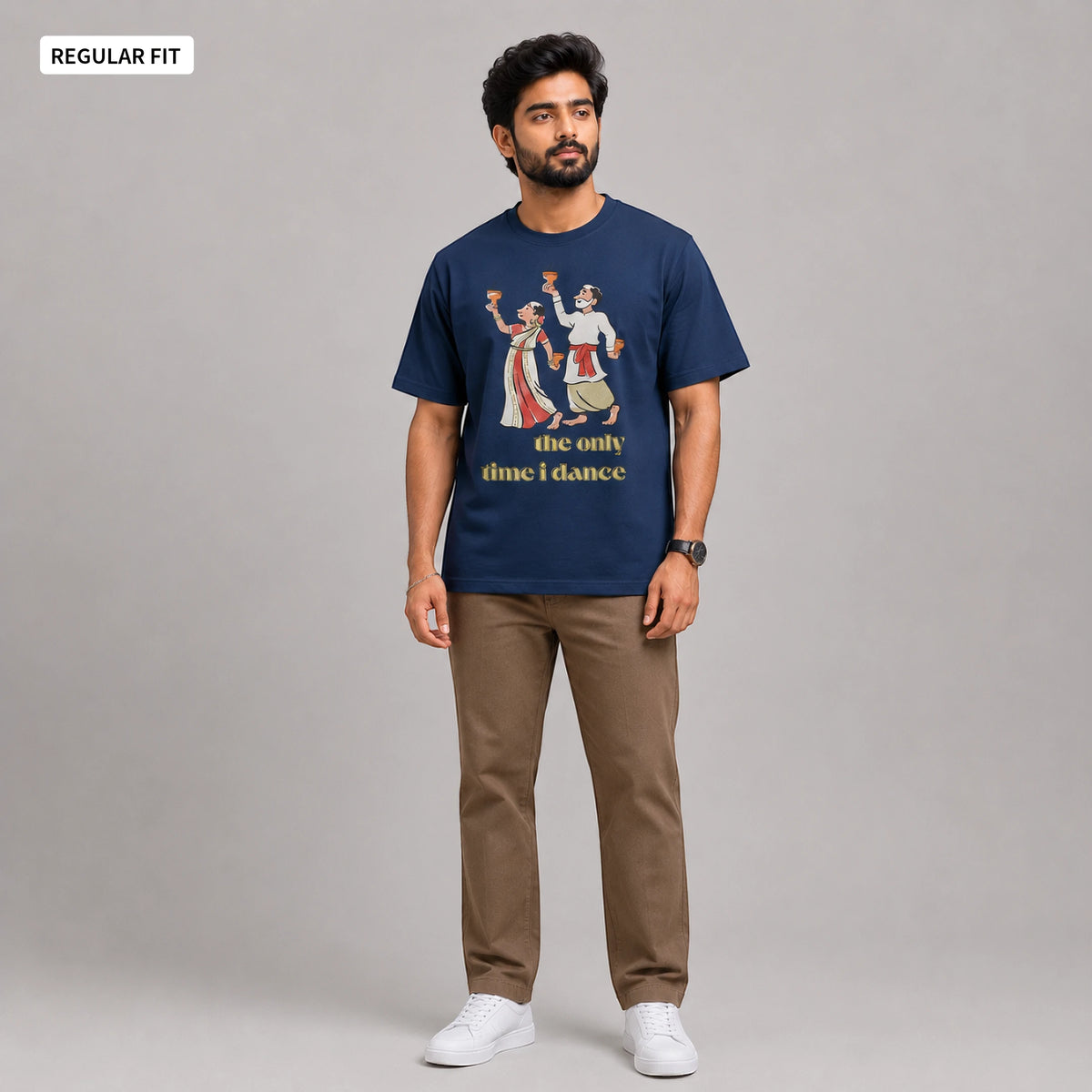 Dhunuchi Naach - Round Neck Tee | Unisex Fit