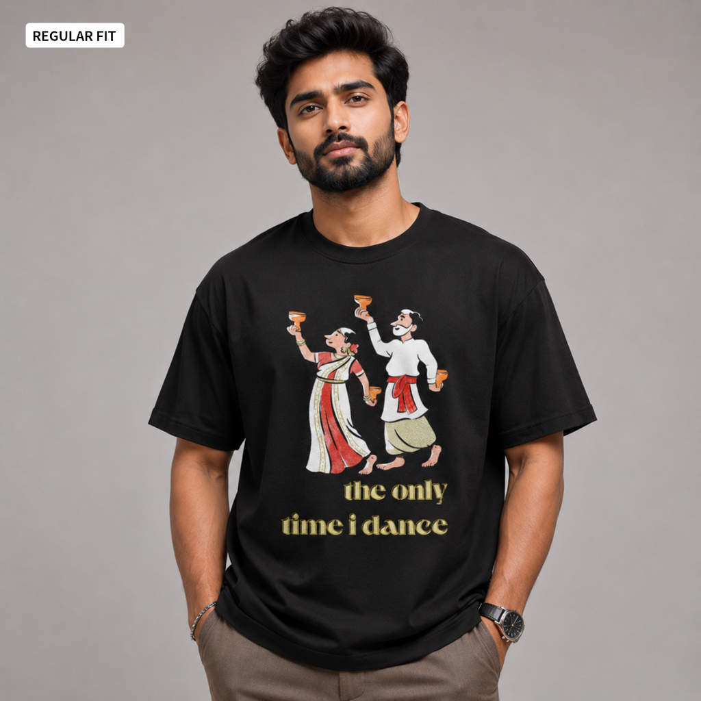 Dhunuchi Naach - Round Neck Tee | Unisex Fit