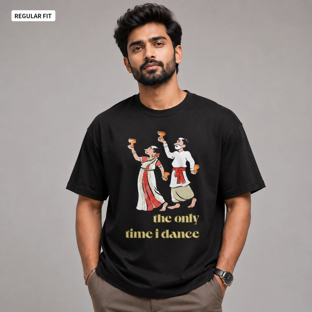 Dhunuchi Naach - Round Neck Tee | Unisex Fit