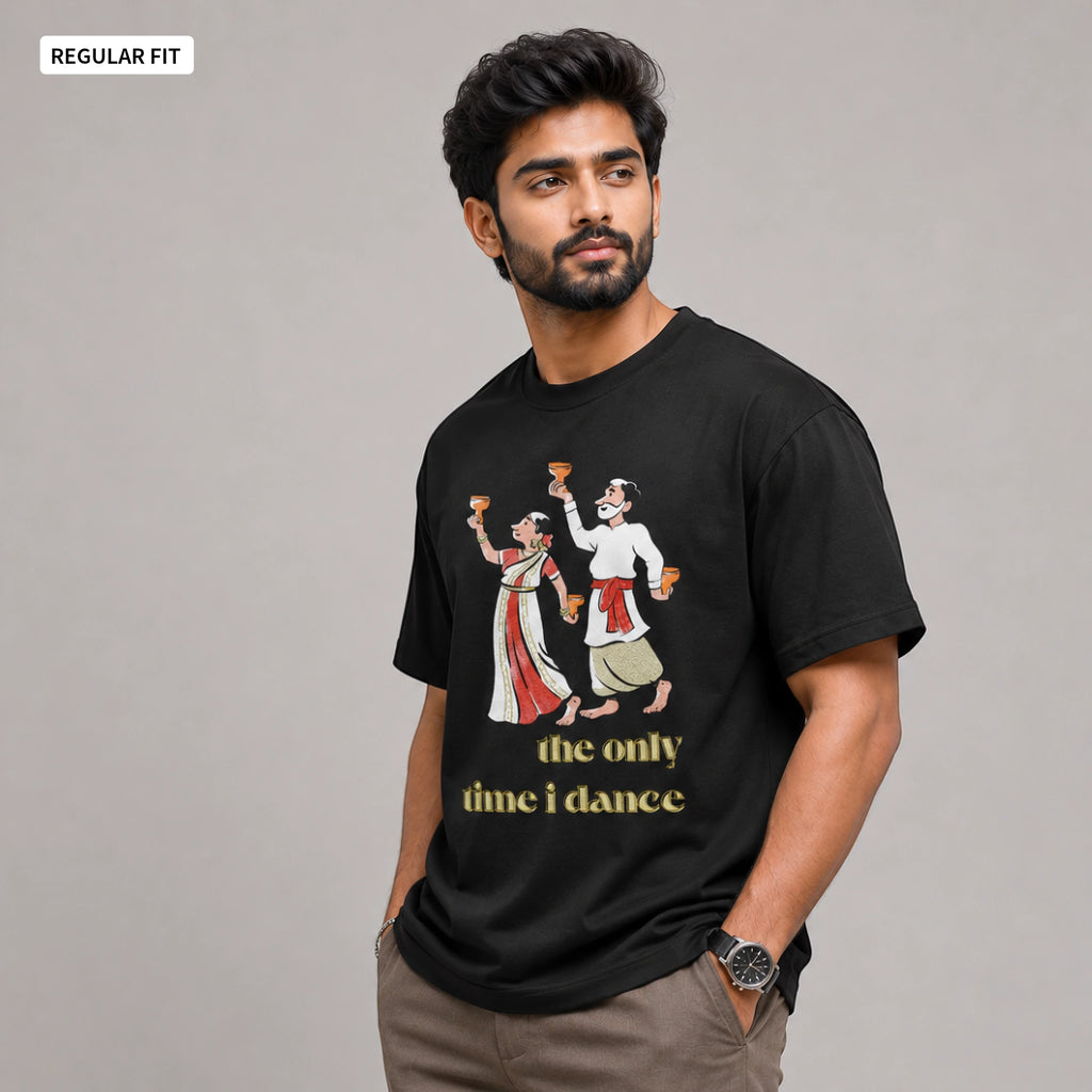 Dhunuchi Naach - Round Neck Tee | Unisex Fit