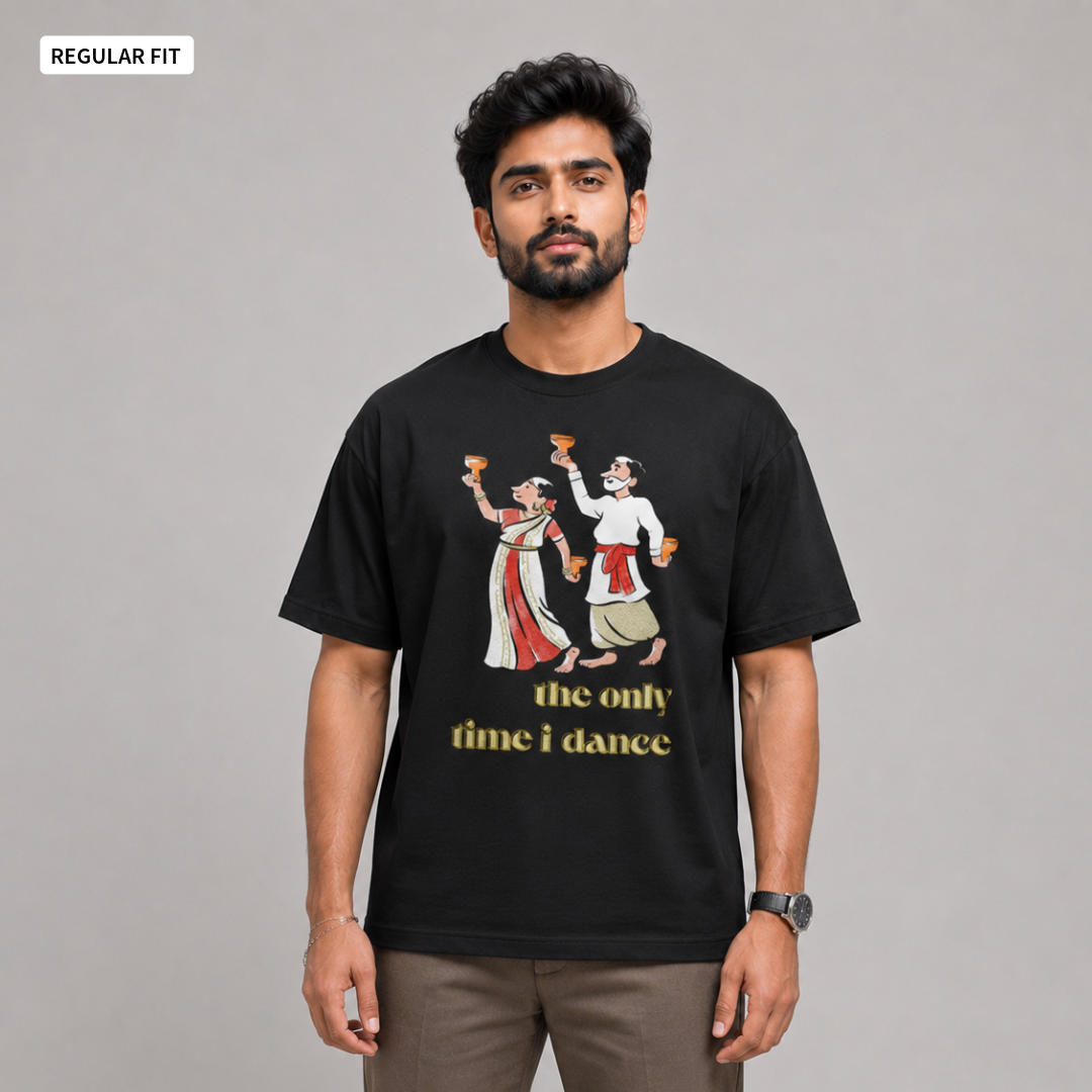 Dhunuchi Naach - Round Neck Tee | Unisex Fit