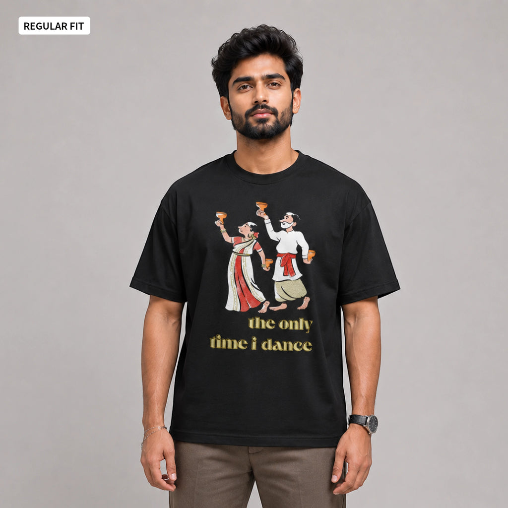 Dhunuchi Naach - Round Neck Tee | Unisex Fit
