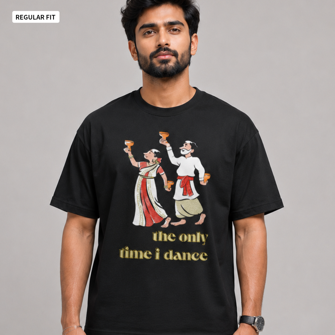 Dhunuchi Naach - Round Neck Tee | Unisex Fit
