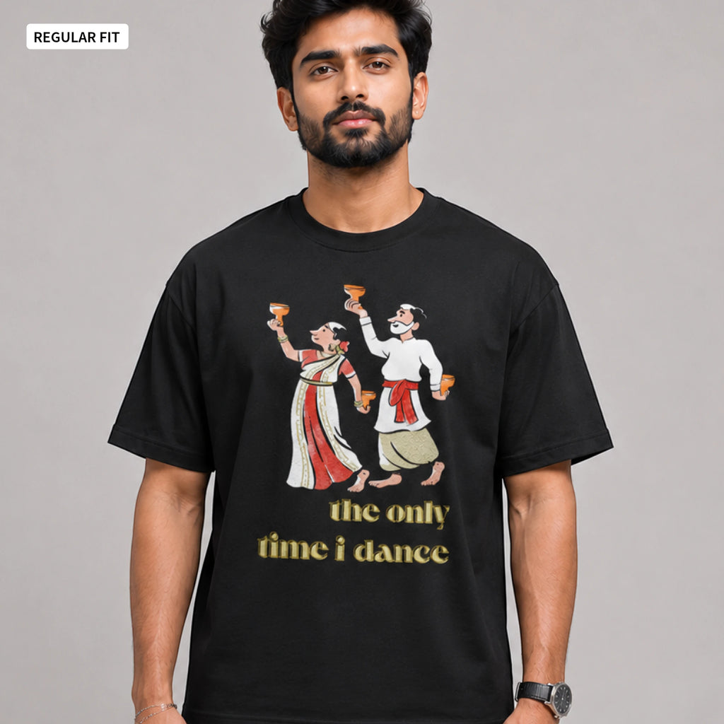 Dhunuchi Naach - Round Neck Tee | Unisex Fit