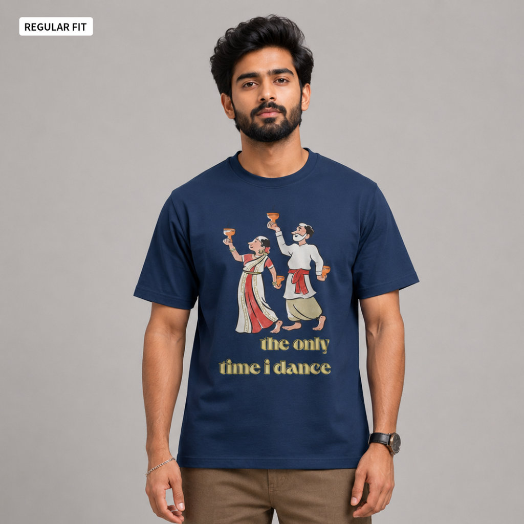 Dhunuchi Naach - Round Neck Tee | Unisex Fit