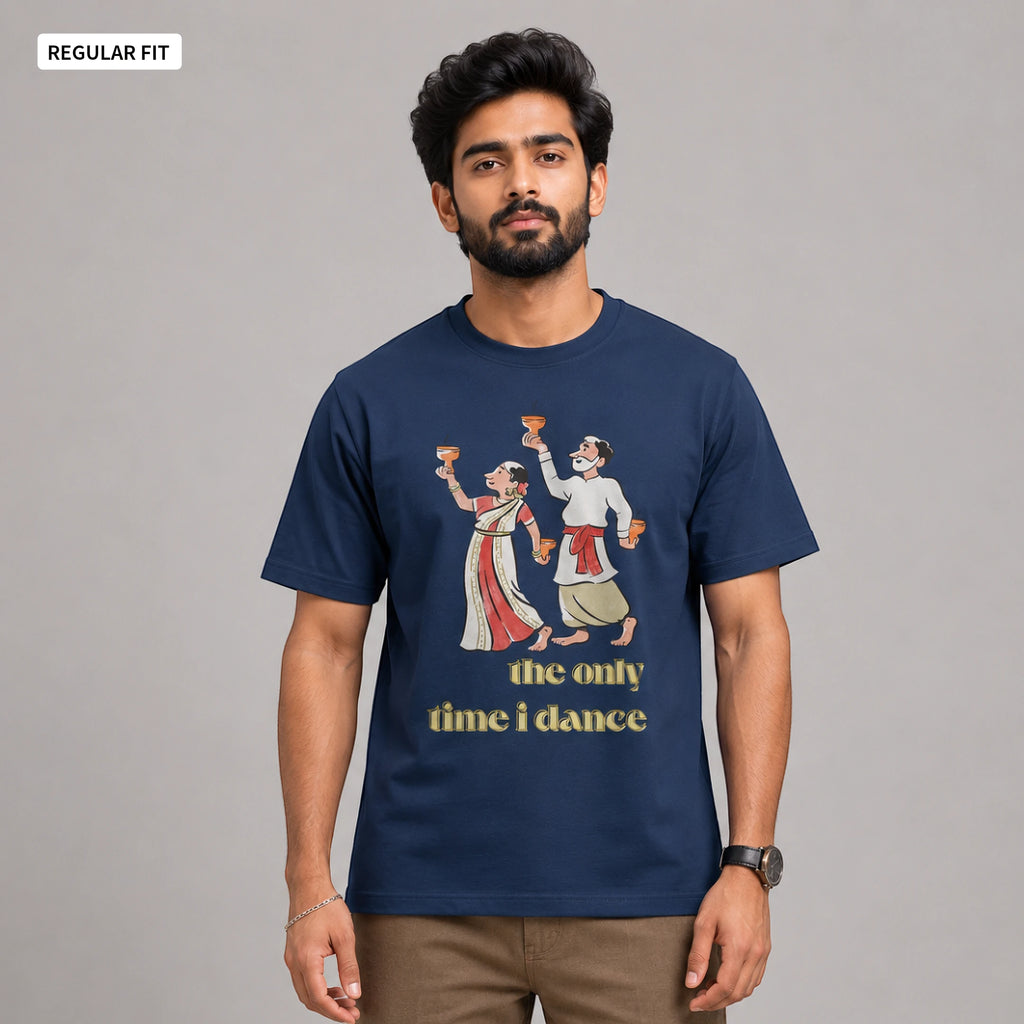Dhunuchi Naach - Round Neck Tee | Unisex Fit