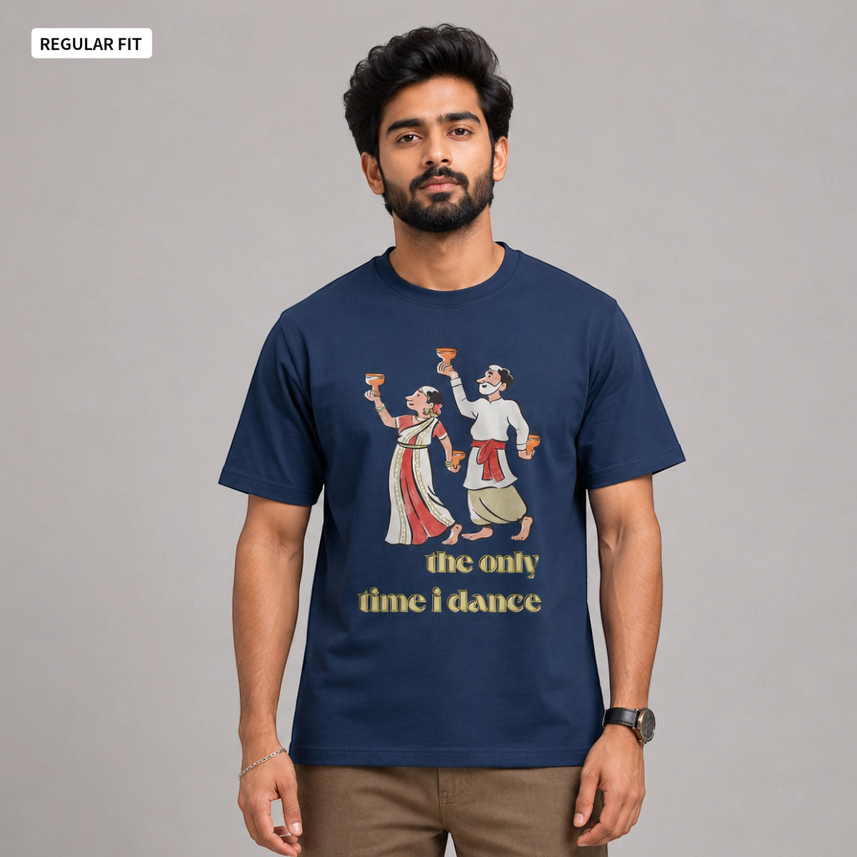 Dhunuchi Naach - Round Neck Tee | Unisex Fit
