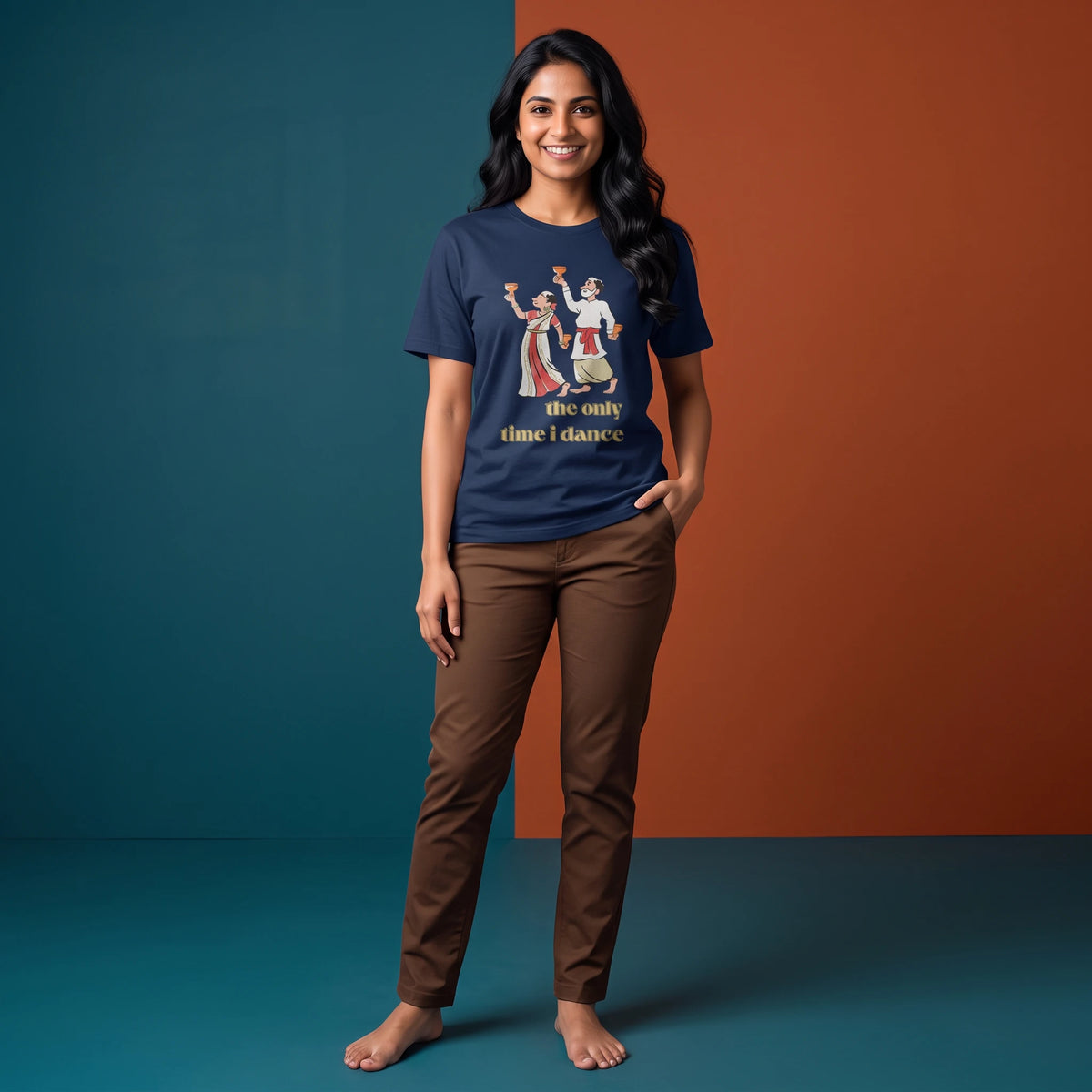 Dhunuchi Naach - Round Neck Tee | Unisex Fit