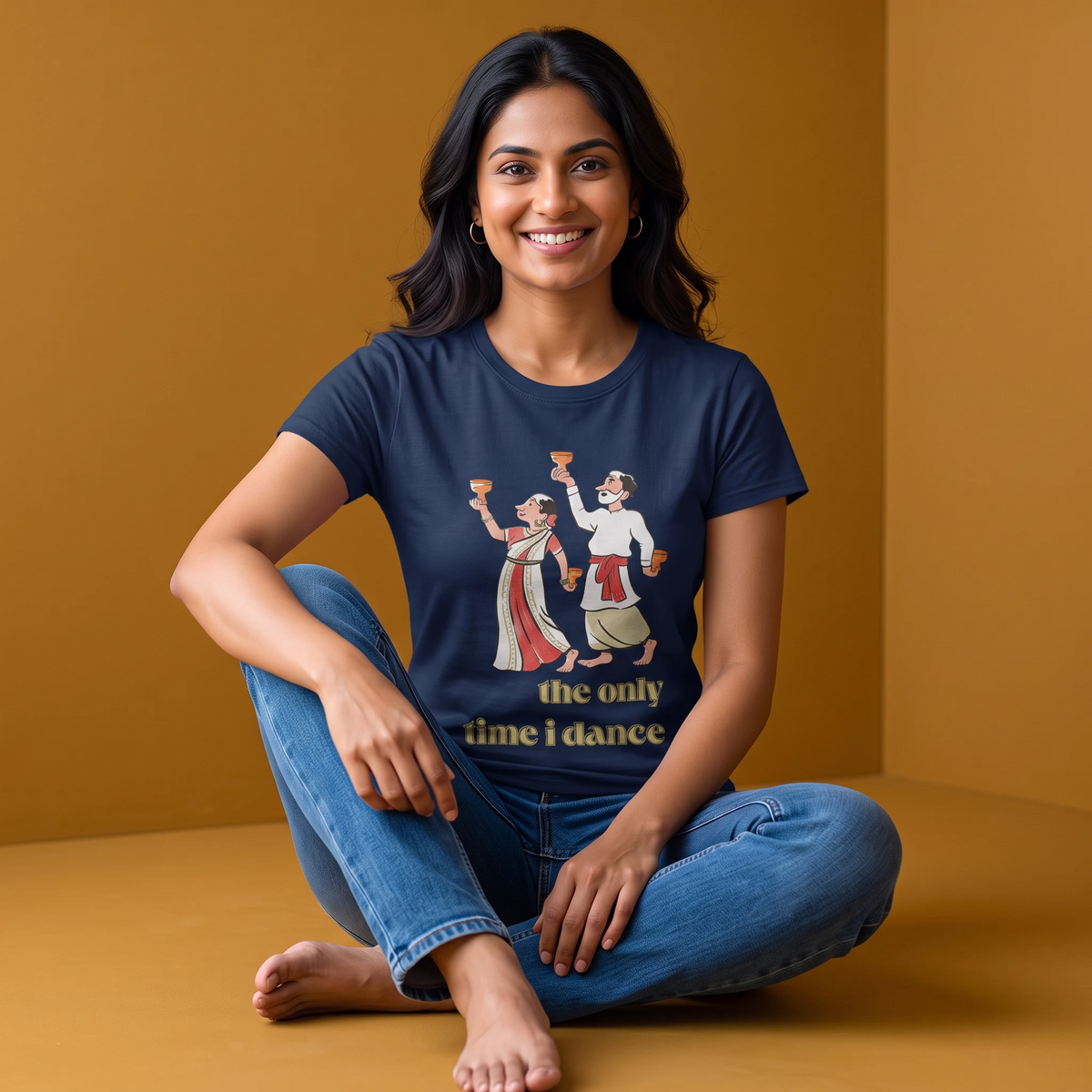 Dhunuchi Naach - Round Neck Tee | Unisex Fit