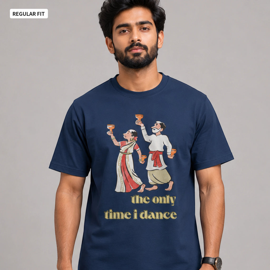Dhunuchi Naach - Round Neck Tee | Unisex Fit
