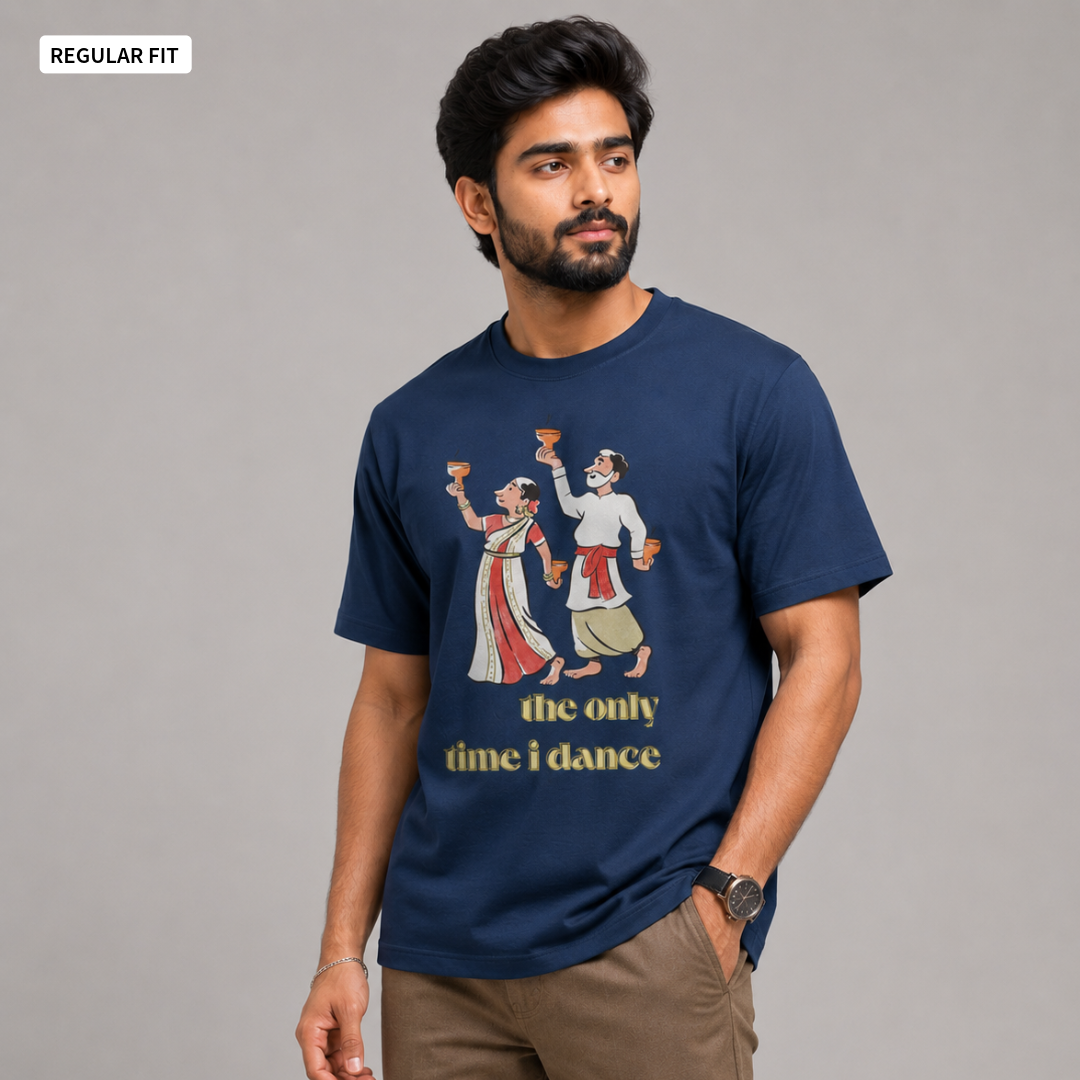 Dhunuchi Naach - Round Neck Tee | Unisex Fit