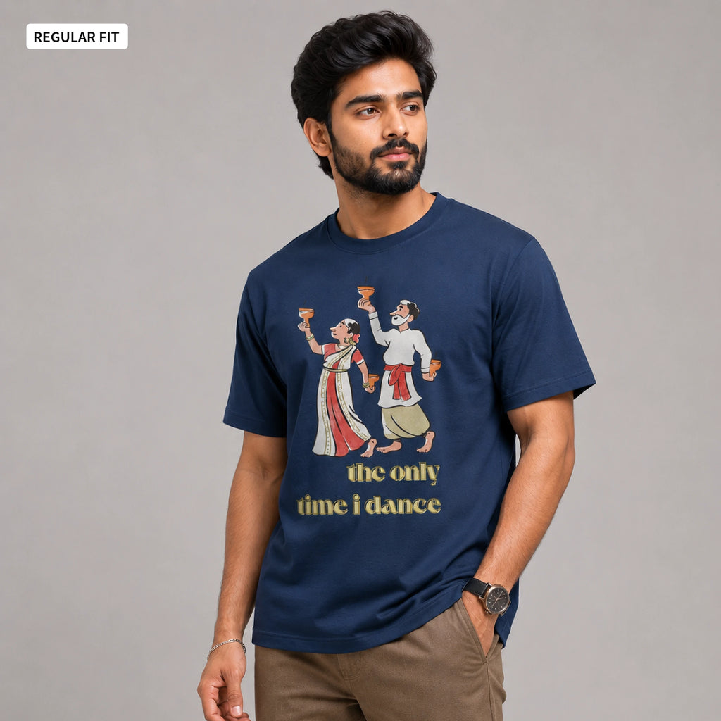 Dhunuchi Naach - Round Neck Tee | Unisex Fit