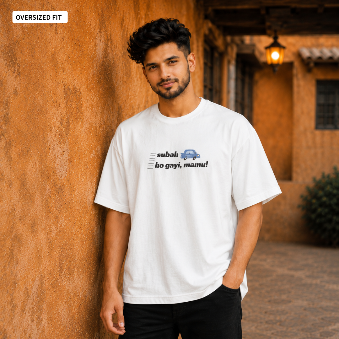 Mornings in Mumbai - Oversized Tee | Unisex Fit