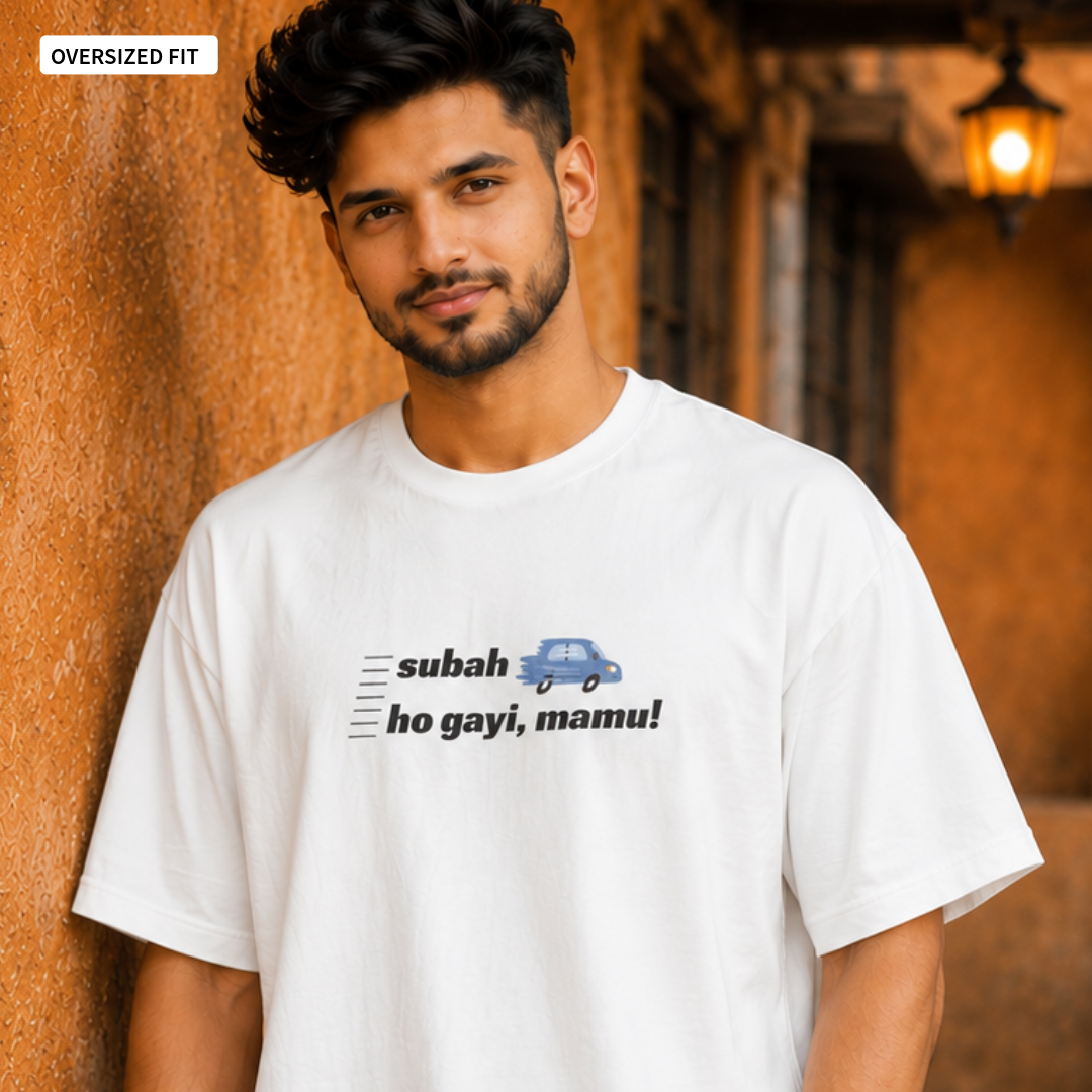 Mornings in Mumbai - Oversized Tee | Unisex Fit