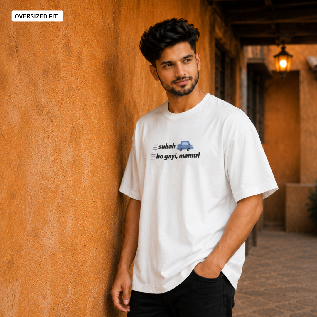 Mornings in Mumbai - Oversized Tee | Unisex Fit