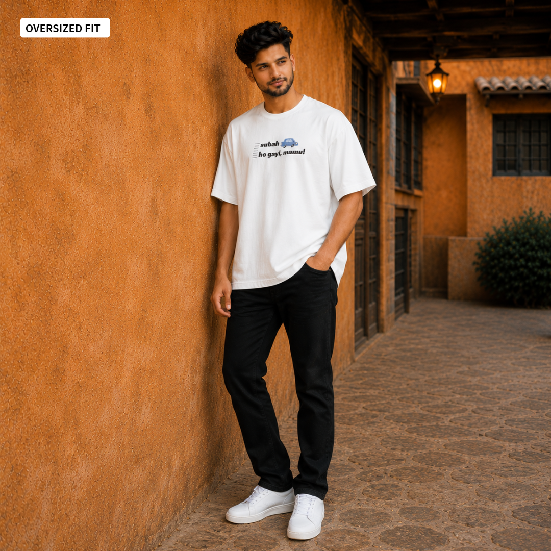 Mornings in Mumbai - Oversized Tee | Unisex Fit