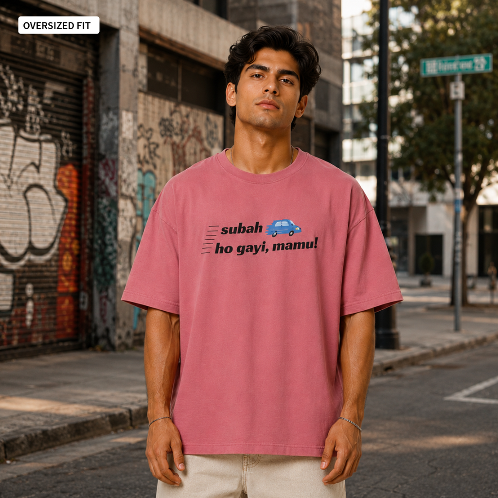 Mornings in Mumbai - Oversized Tee | Unisex Fit