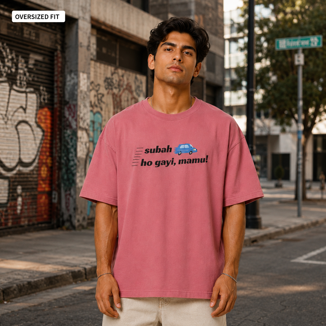 Mornings in Mumbai - Oversized Tee | Unisex Fit