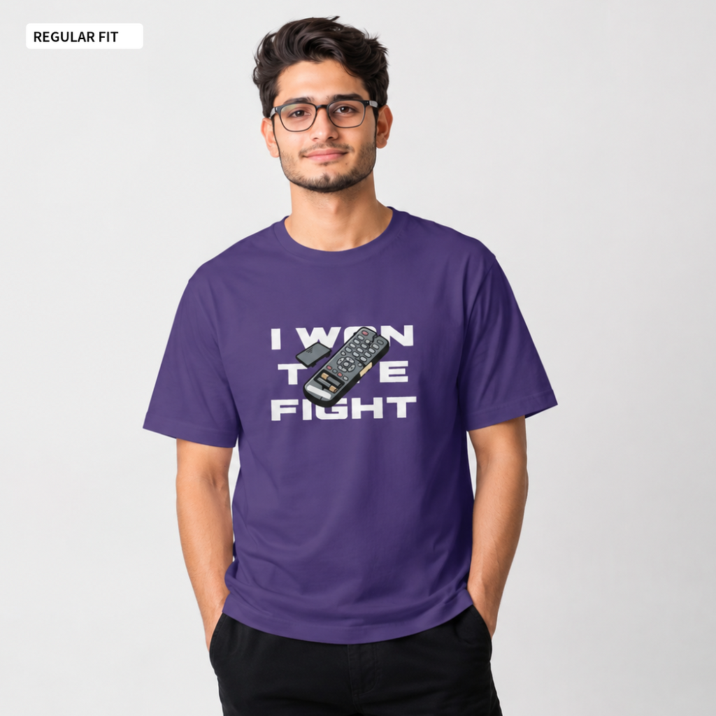 Fight For Remote - Round Neck Tee | Unisex Fit