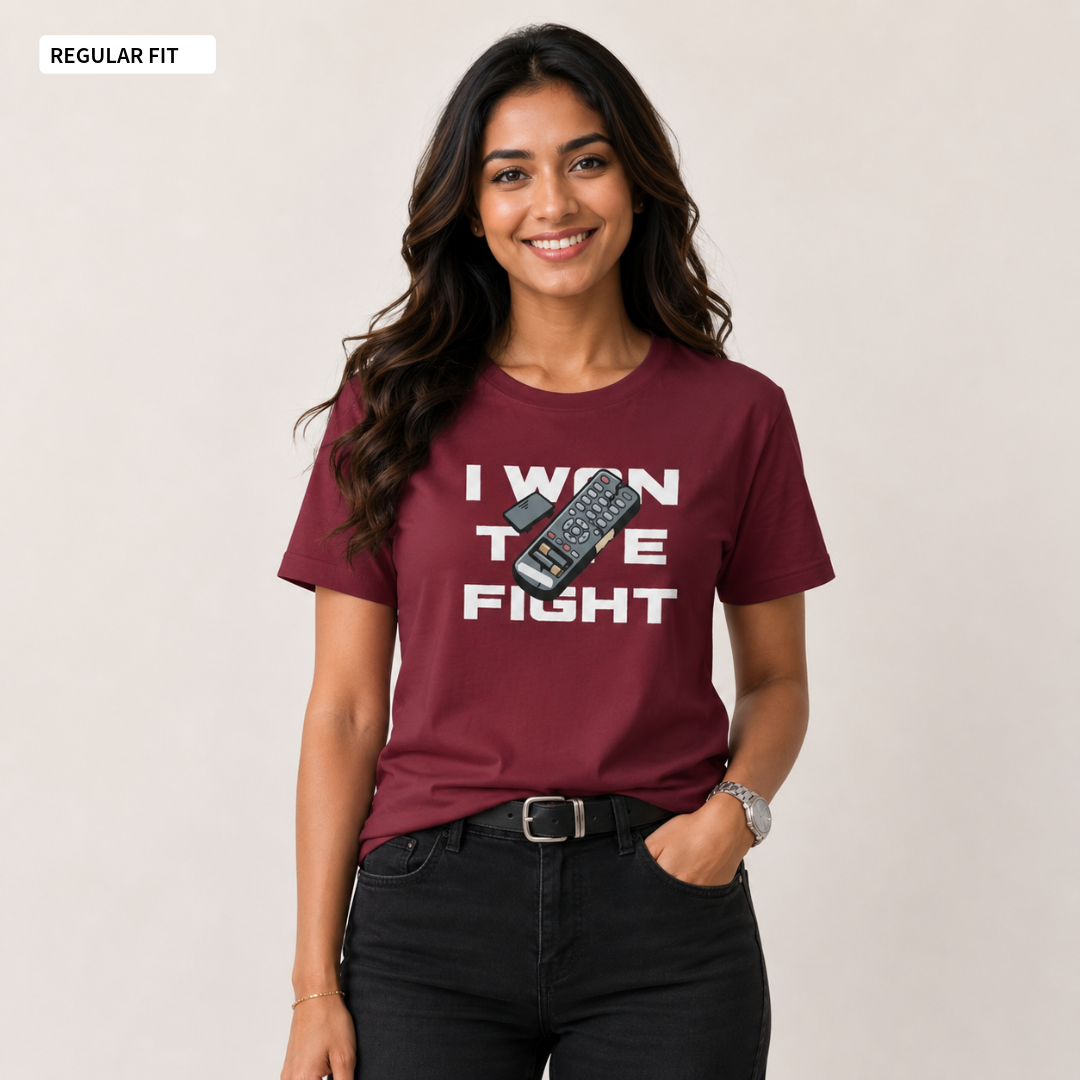 Fight For Remote - Round Neck Tee | Unisex Fit