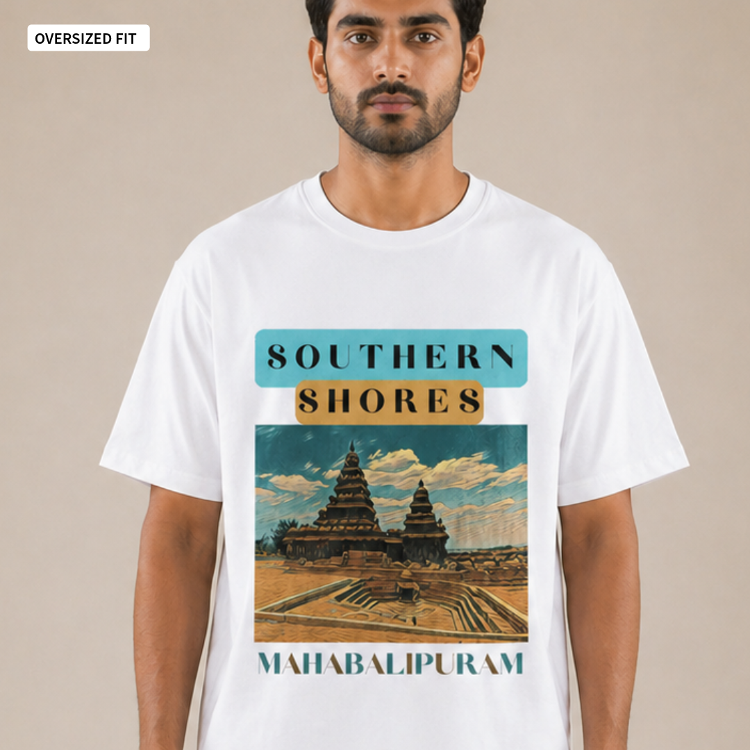 Mahabalipuram - Oversized Tee | Unisex Fit