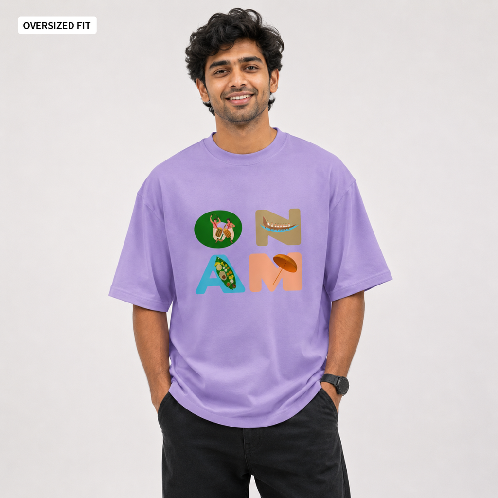 Onam - Oversized Tee | Unisex Fit