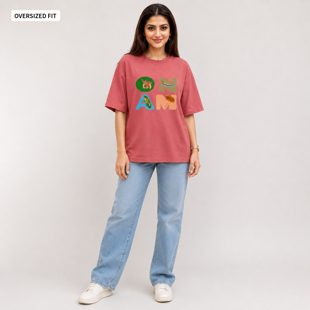 Onam - Oversized Tee | Unisex Fit