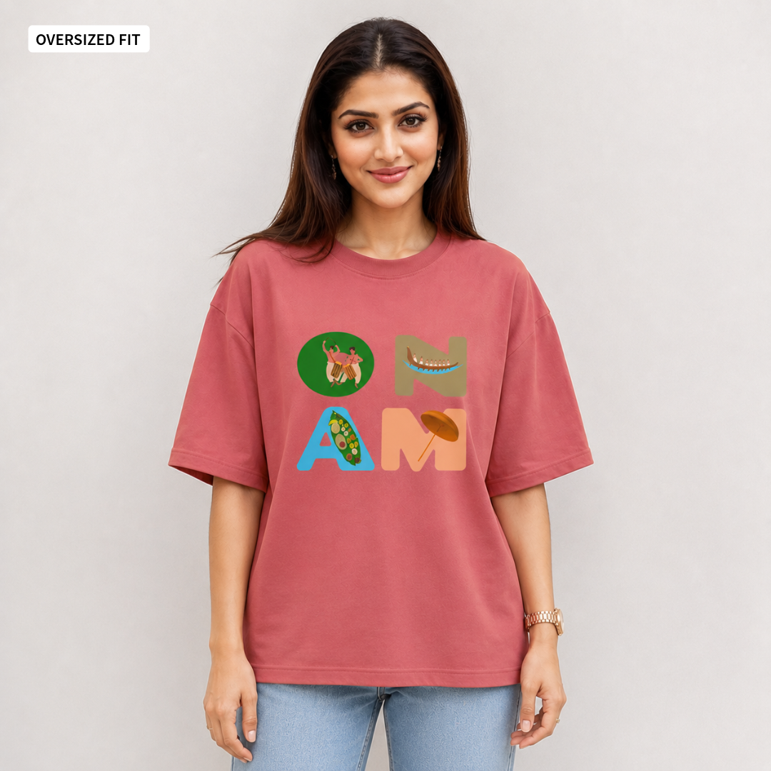 Onam - Oversized Tee | Unisex Fit