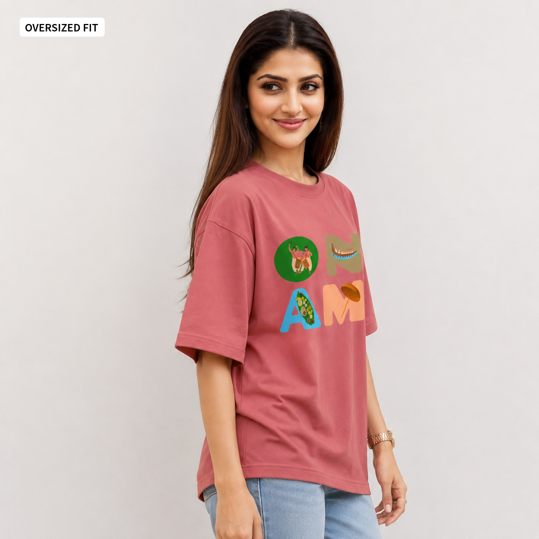 Onam - Oversized Tee | Unisex Fit