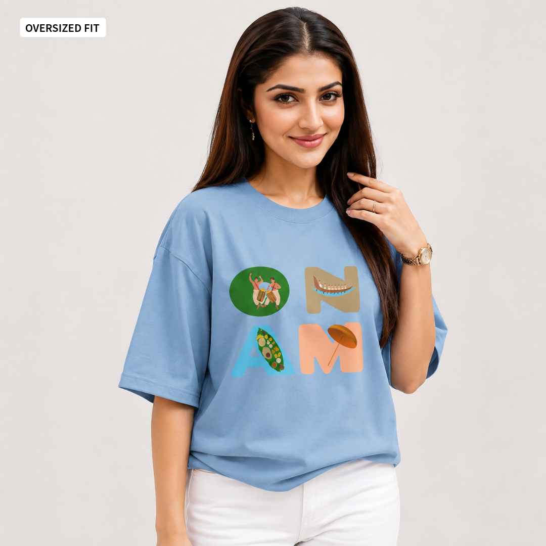 Onam - Oversized Tee | Unisex Fit