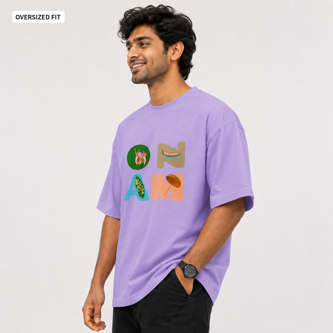 Onam - Oversized Tee | Unisex Fit