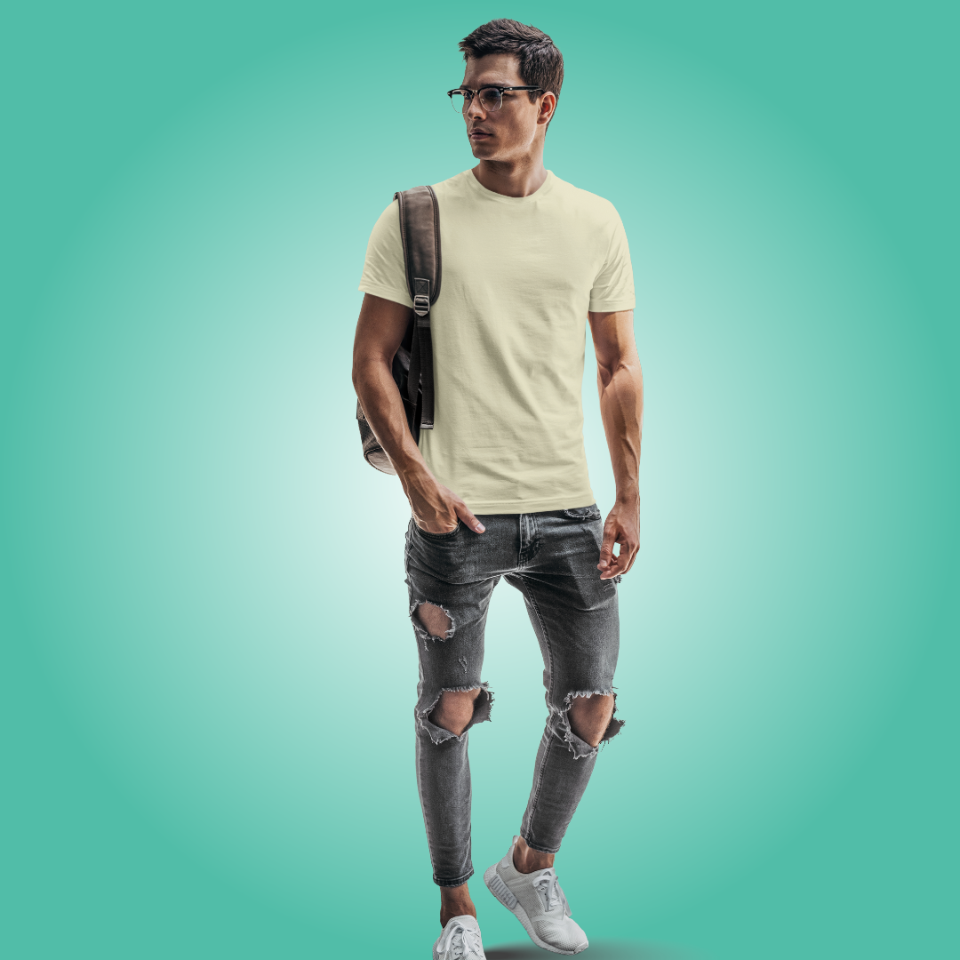 The All-Rounder - Round Neck Tee | Unisex Fit | Light Solids