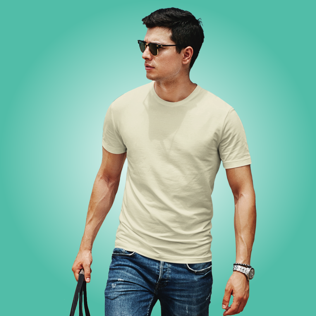 The All-Rounder - Round Neck Tee | Unisex Fit | Light Solids