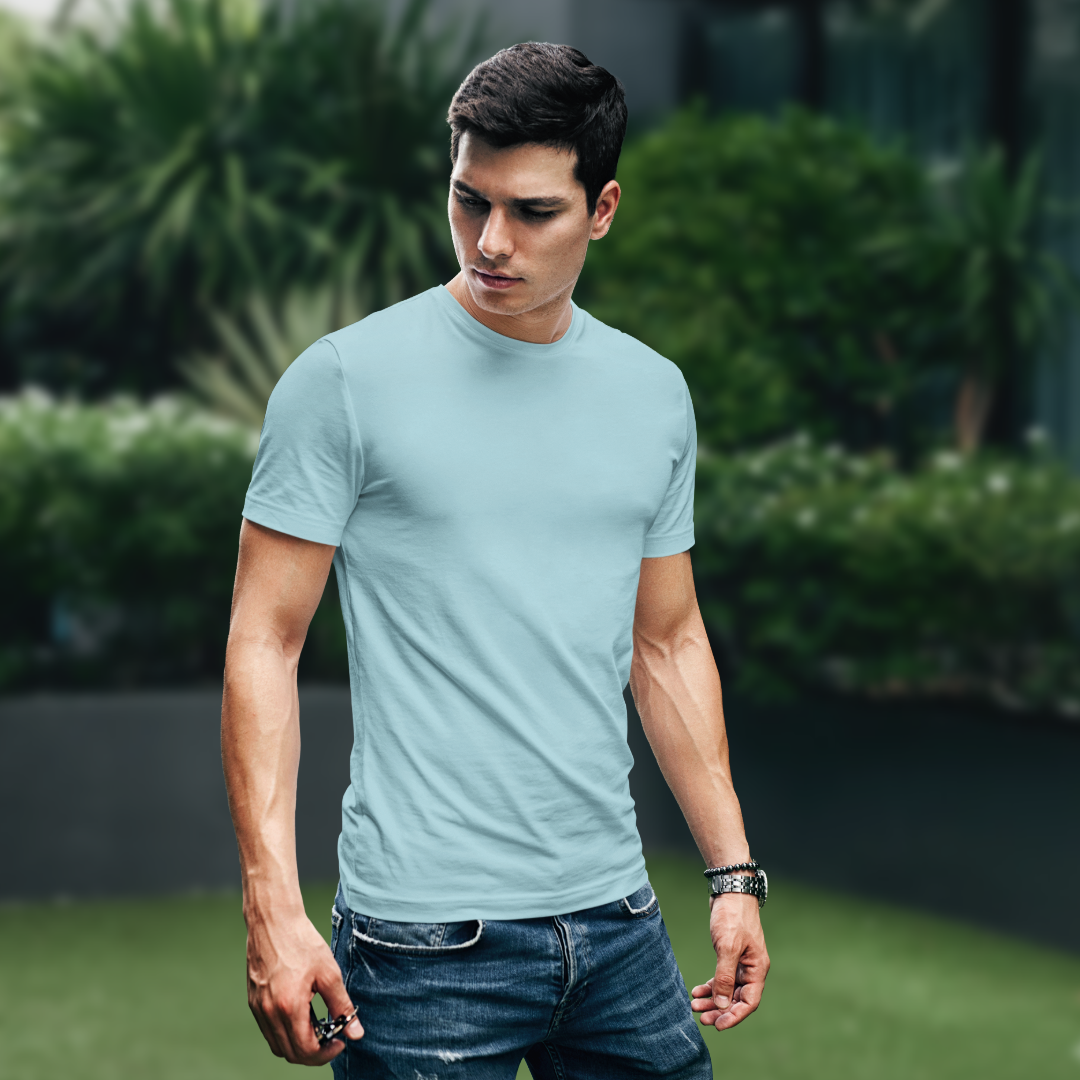 The All-Rounder - Round Neck Tee | Unisex Fit | Light Solids