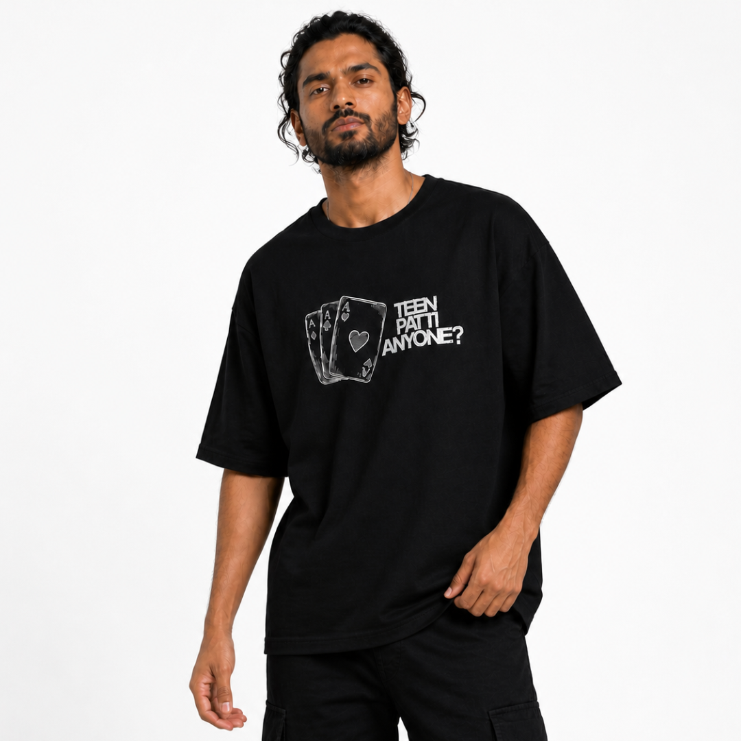 Teen Patti - Oversized Tee | Unisex Fit