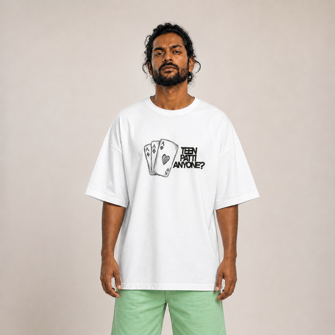 Teen Patti - Oversized Tee | Unisex Fit