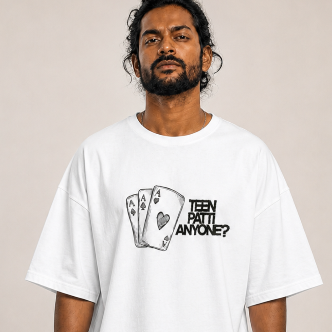 Teen Patti - Oversized Tee | Unisex Fit