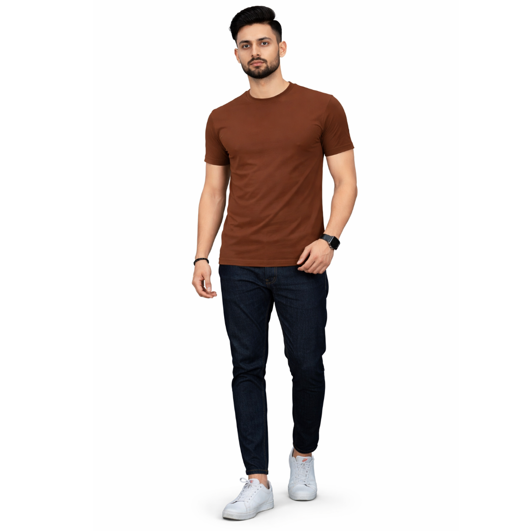 The All-Rounder - Round Neck Tee | Unisex Fit | Dark Solids