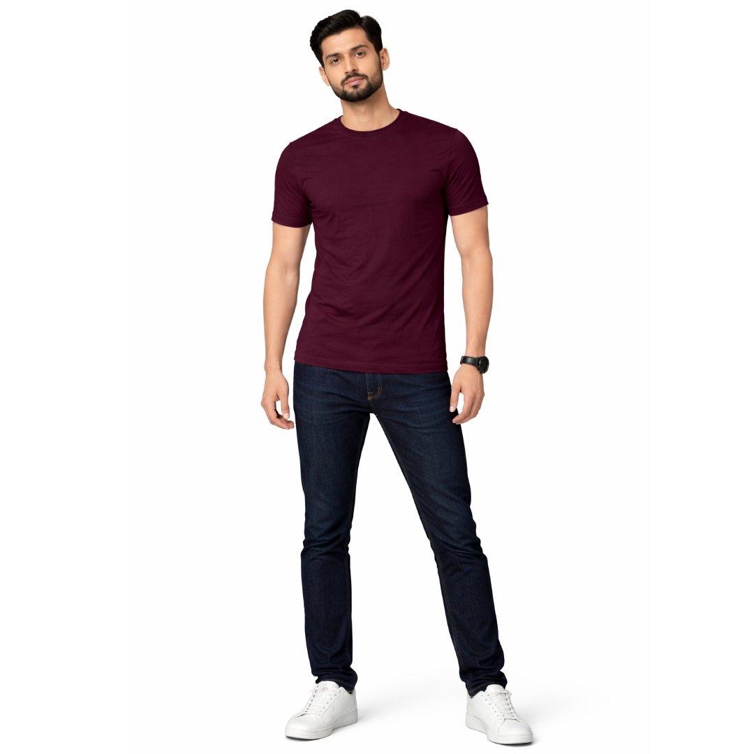 The All-Rounder - Round Neck Tee | Unisex Fit | Dark Solids
