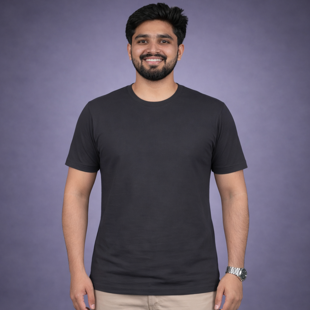 The All-Rounder - Round Neck Tee | Unisex Fit | Dark Solids