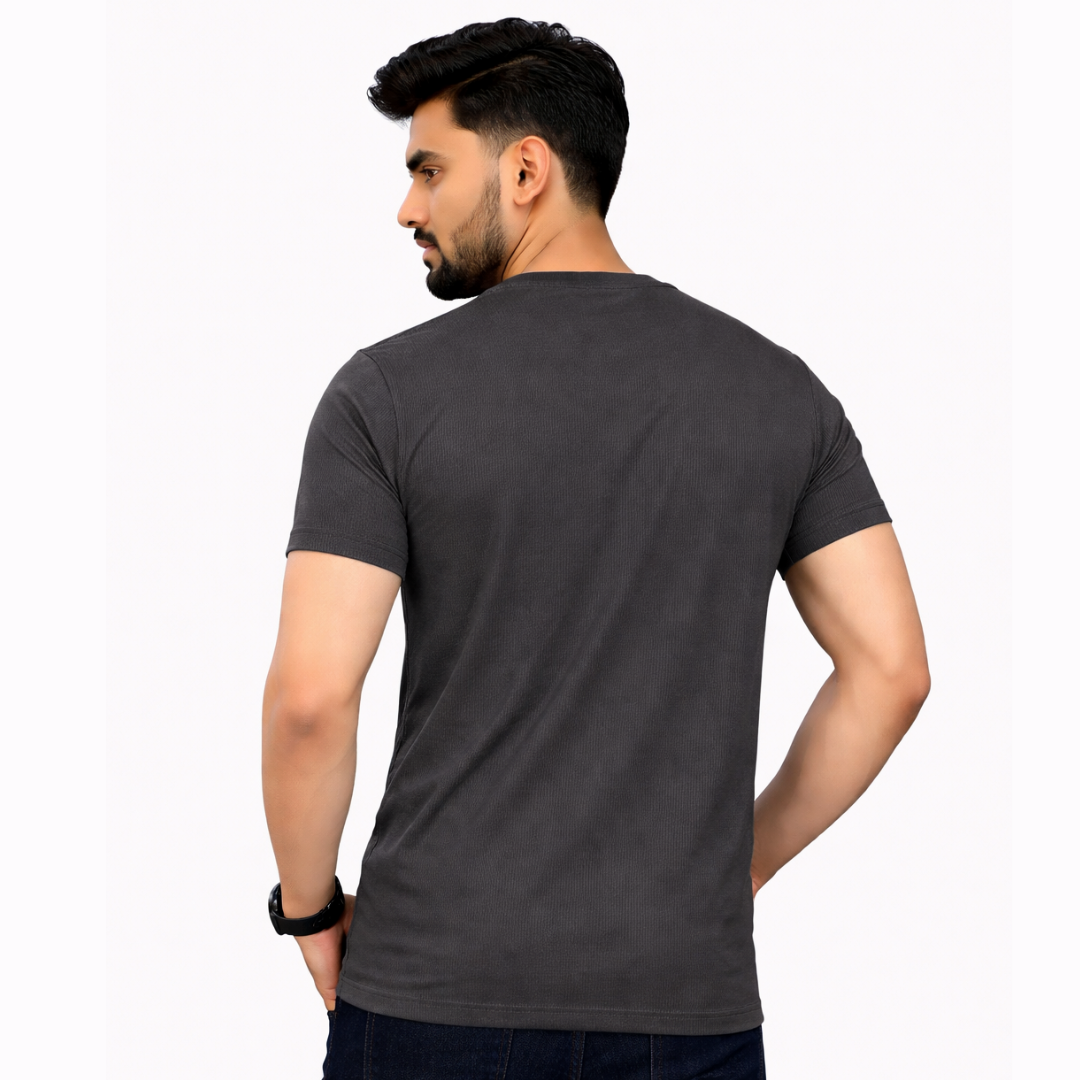 The All-Rounder - Round Neck Tee | Unisex Fit | Dark Solids