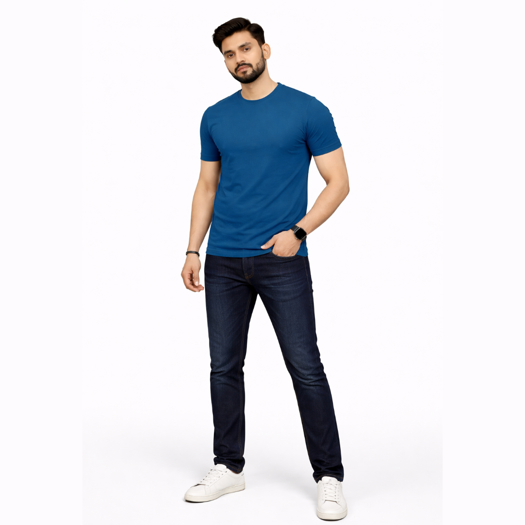 The All-Rounder - Round Neck Tee | Unisex Fit | Dark Solids