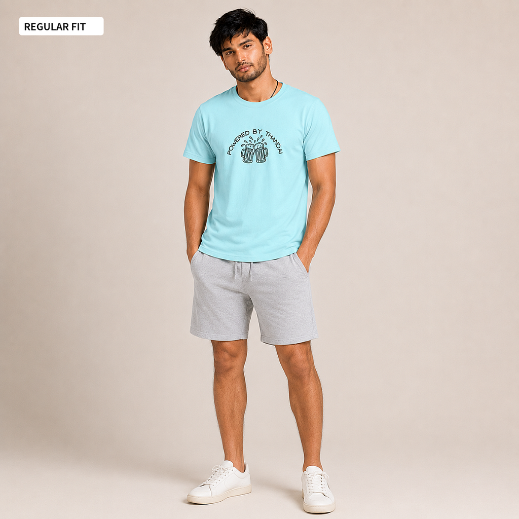 Powered By Thandai - Round Neck Tee | Unisex Fit