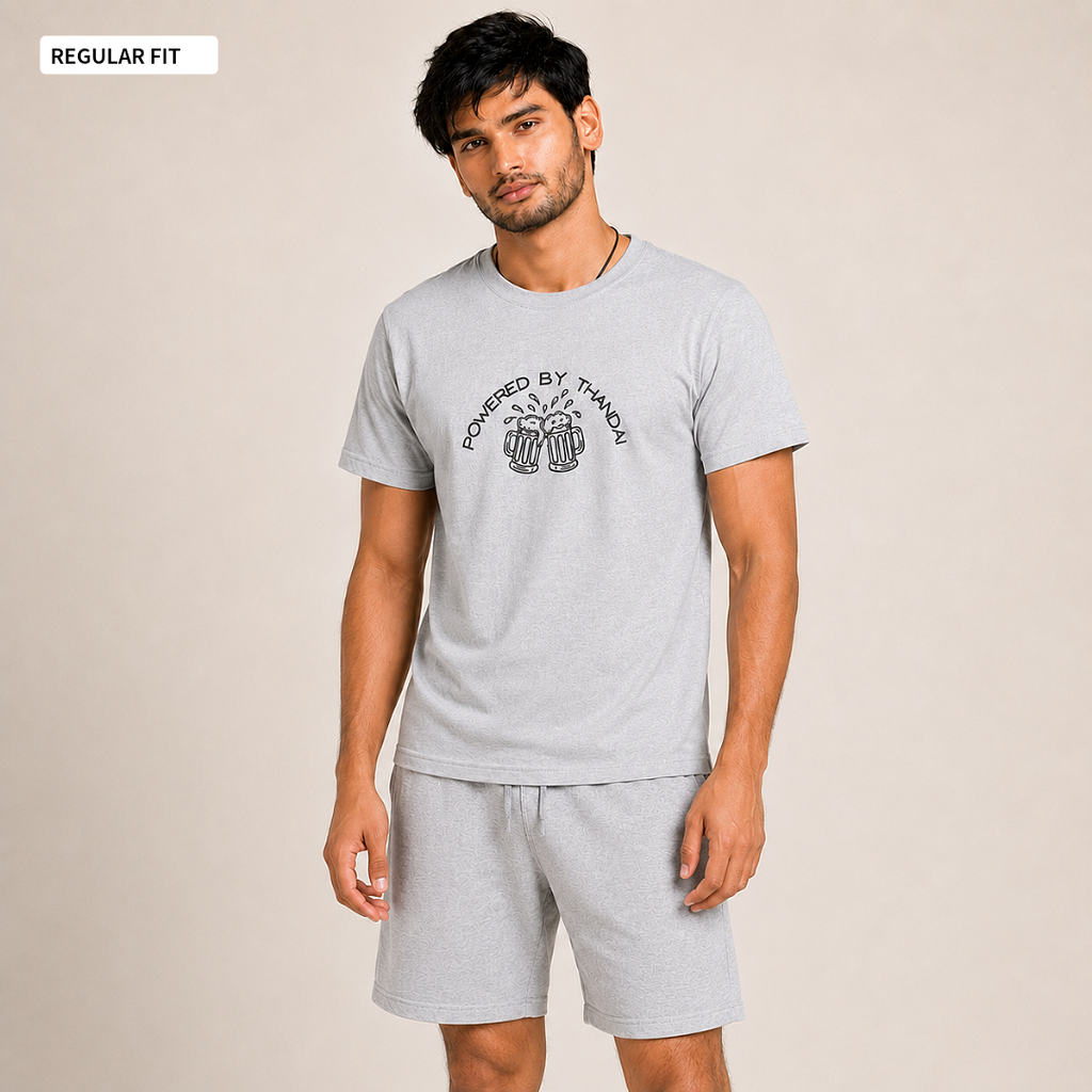 Powered By Thandai - Round Neck Tee | Unisex Fit